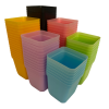 Maceteros Cuadrados N7 Pack 12 – Ideales para Cactus, Suculentas y Viveros